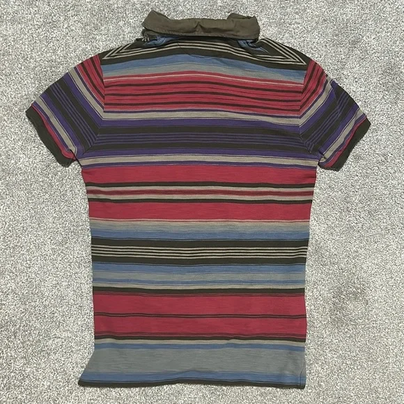 Vintage 90s Polo Ralph Lauren Striped Polo - Picture 4 of 4